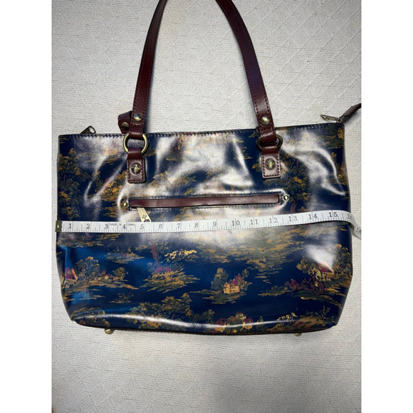 NWT Patricia Nash Kent Countryside Alessandro Genuine Leather/Faux Suede Tote - Picture 7 of 16